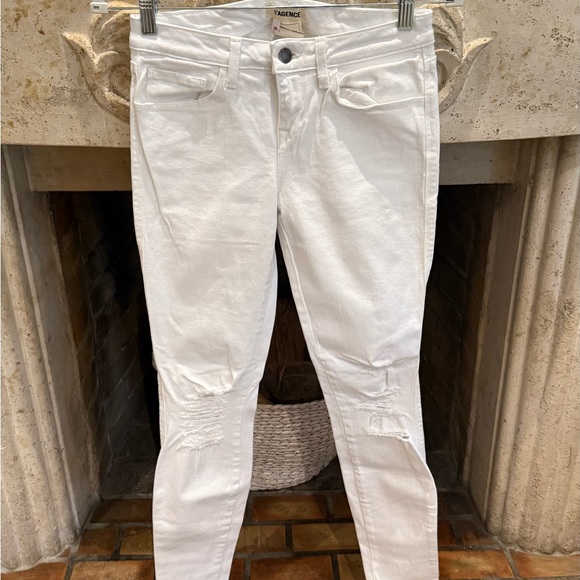 L'AGENCE White Skinny Jeans for Women - Picture 1 of 3